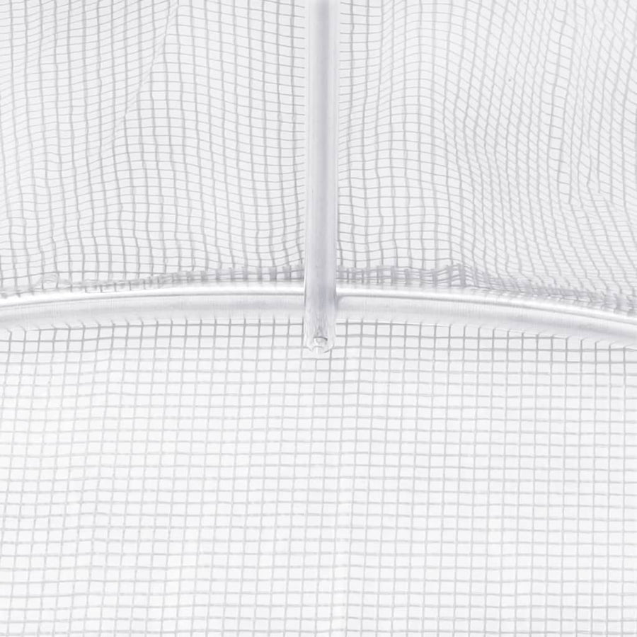 Greenhouse with Steel Frame White 120 m? 20x6x2.85 m