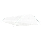 Greenhouse with Steel Frame White 132 m² 22x6x2.85 m - Side View