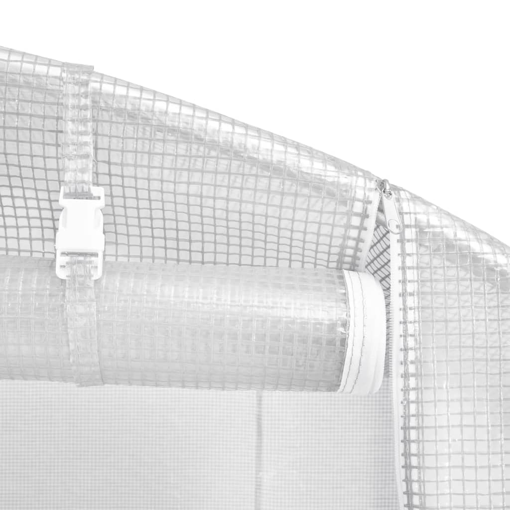 Greenhouse with Steel Frame White 132 m? 22x6x2.85 m