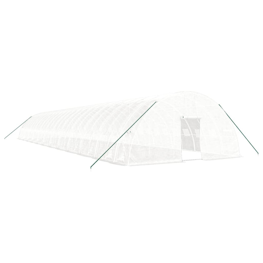 Greenhouse with Steel Frame White 144 m? 24x6x2.85 m