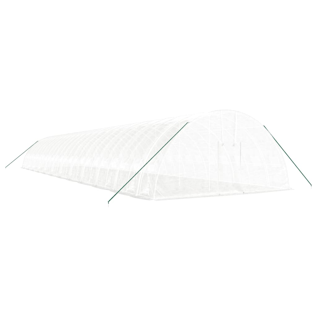 Greenhouse with Steel Frame White 144 m? 24x6x2.85 m