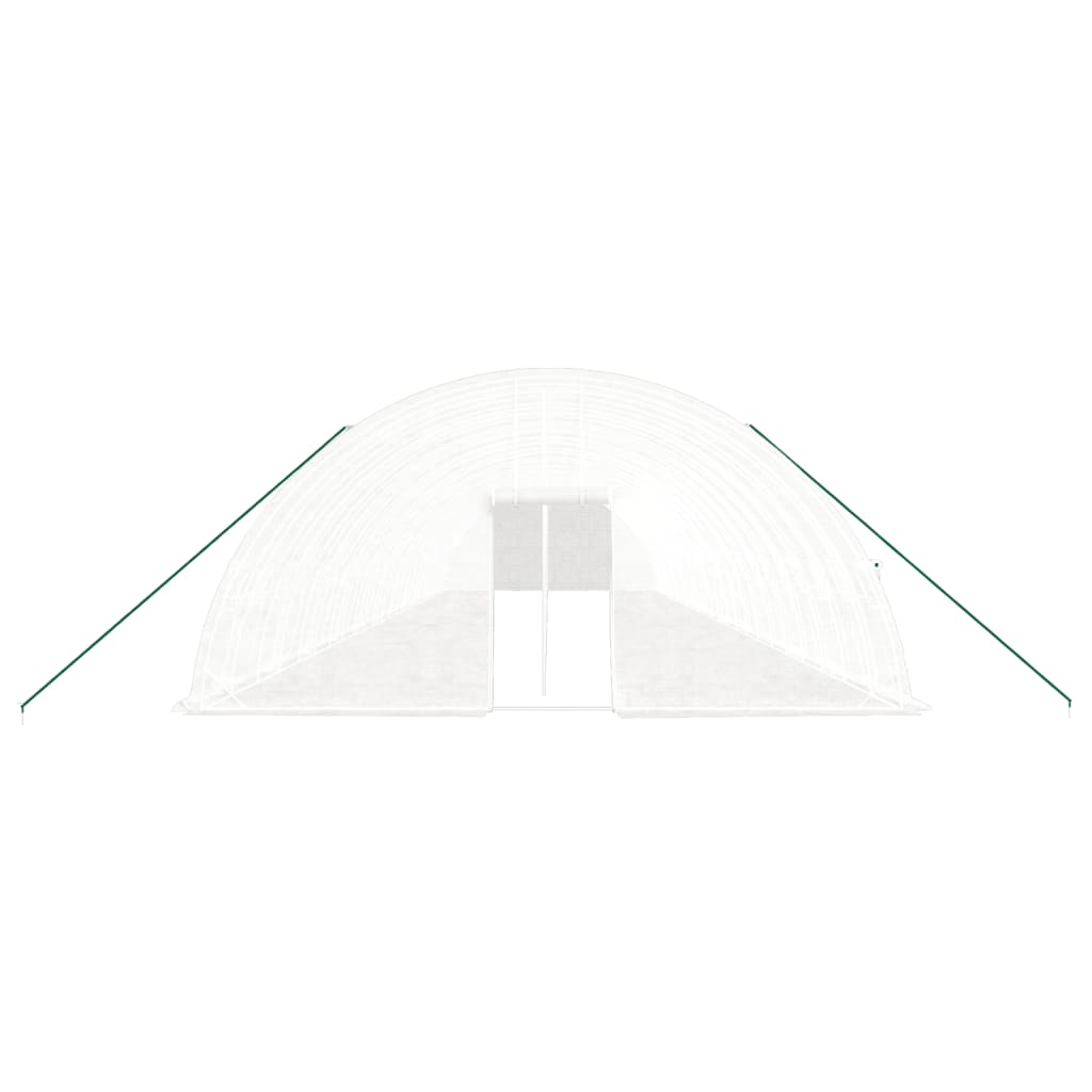 Greenhouse with Steel Frame White 144 m? 24x6x2.85 m