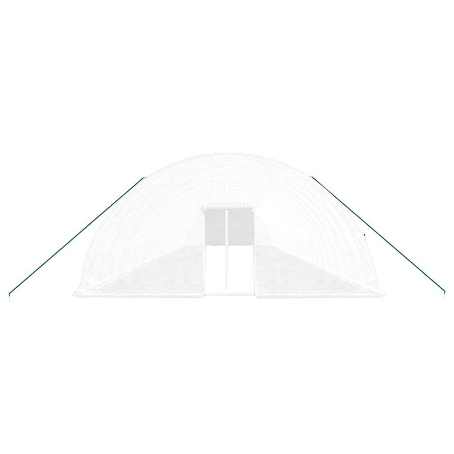Greenhouse with Steel Frame White 144 m? 24x6x2.85 m