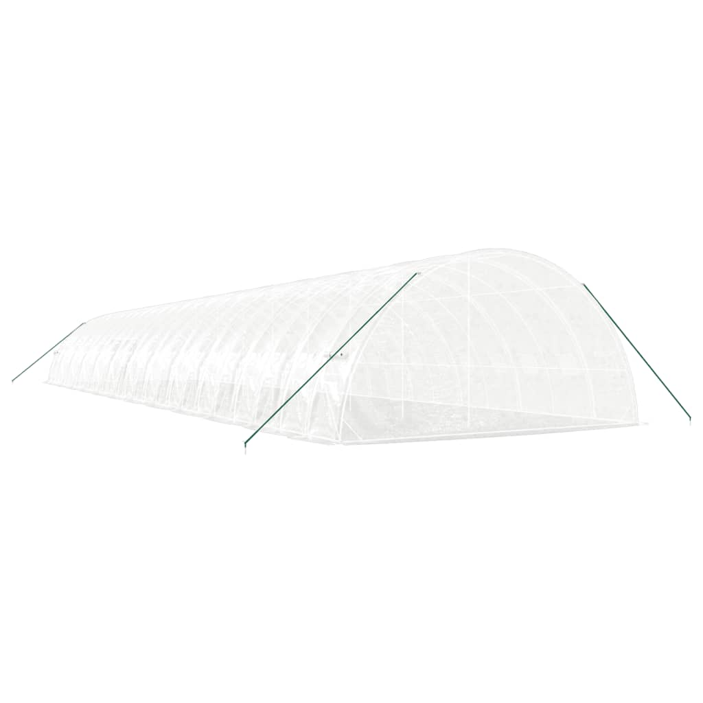 Greenhouse with Steel Frame White 144 m? 24x6x2.85 m