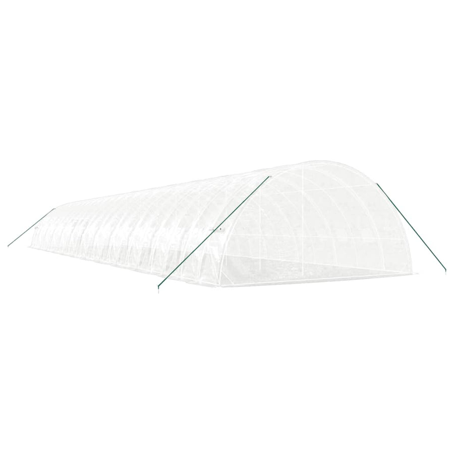 Greenhouse with Steel Frame White 144 m? 24x6x2.85 m