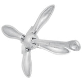 Folding Anchor Silver 8 kg Hot Dip Galvanized Cast Iron