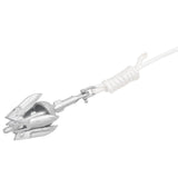 Folding Anchor with Rope Silver 0.7 kg Hot Dip Galvanized Cast Iron - Top-Down View