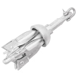 Folding Anchor with Rope Silver 0.7 kg Hot Dip Galvanized Cast Iron - 45-Degree Angle