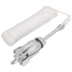 Folding Anchor with Rope Silver 4 kg