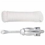 Folding Anchor with Rope Silver 4 kg