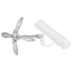 Folding Anchor with Rope Silver 4 kg
