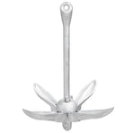Folding Anchor with Rope Silver 4 kg
