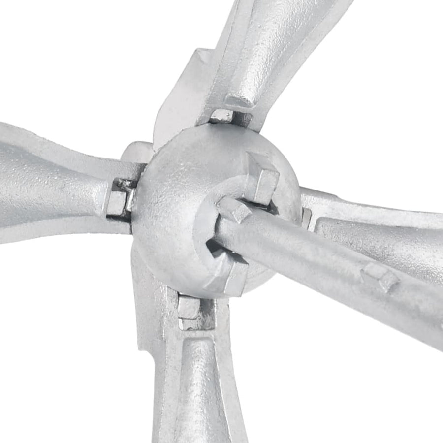 Folding Anchor with Rope Silver 4 kg