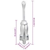 Folding Anchor with Rope Silver 8 kg Hot Dip Galvanized Cast Iron - Extra Image