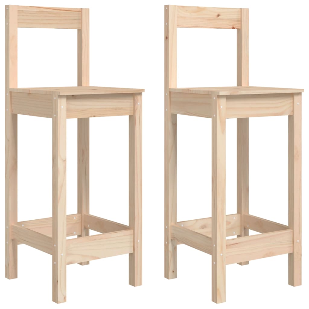 3 Piece Bar Set Solid Wood Pine