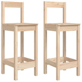 3 Piece Bar Set Solid Wood Pine - 45-Degree Angle