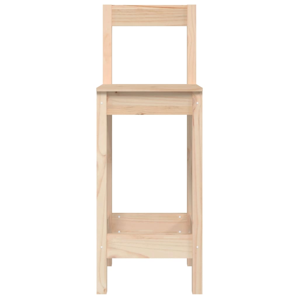 5 Piece Bar Set Solid Wood Pine
