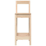 5 Piece Bar Set Solid Wood Pine - Rear View