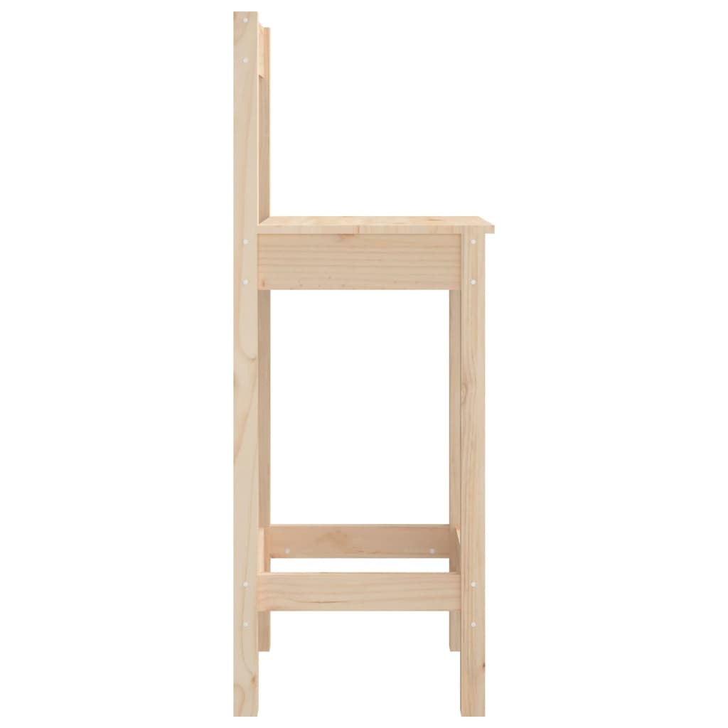 5 Piece Bar Set Solid Wood Pine