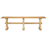 Bench 160x35x45 cm Solid Wood Mango - Front View
