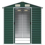 Garden Shed Green 191x215x198 cm Galvanised Steel