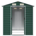 Garden Shed Green 191x215x198 cm Galvanised Steel