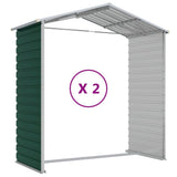 Garden Shed Green 191x215x198 cm Galvanised Steel