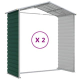 Garden Shed Green 191x215x198 cm Galvanised Steel - Extra Image