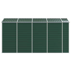 Garden Shed Green 191x385x198 cm Galvanised Steel