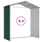 Garden Shed Green 191x385x198 cm Galvanised Steel - Extra Image