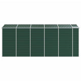Garden Shed Green 191x470x198 cm Galvanised Steel