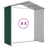 Garden Shed Green 191x470x198 cm Galvanised Steel