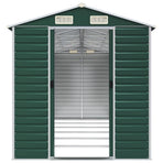 Garden Shed Green 191x555x198 cm Galvanised Steel
