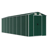 Garden Shed Green 191x640x198 cm Galvanised Steel