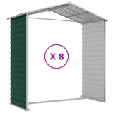 Garden Shed Green 191x725x198 cm Galvanised Steel - Extra Image