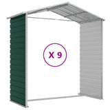 Garden Shed Green 191x810x198 cm Galvanised Steel - Extra Image