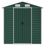 Garden Shed Green 191x895x198 cm Galvanised Steel