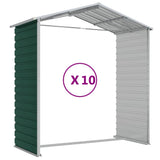 Garden Shed Green 191x895x198 cm Galvanised Steel - Extra Image