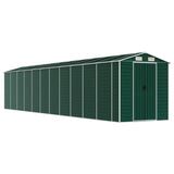 Garden Shed Green 191x980x198 cm Galvanised Steel - Front View