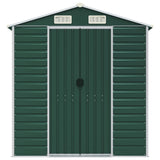 Garden Shed Green 191x980x198 cm Galvanised Steel