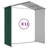 Garden Shed Green 191x980x198 cm Galvanised Steel - Extra Image