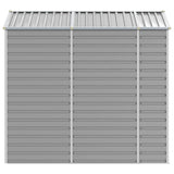 Garden Shed Light Grey 191x215x198 cm Galvanised Steel