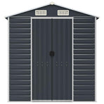 Garden Shed Anthracite 191x215x198 cm Galvanised Steel