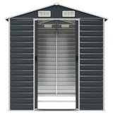 Garden Shed Anthracite 191x215x198 cm Galvanised Steel