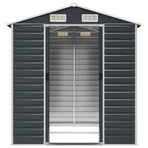 Garden Shed Anthracite 191x215x198 cm Galvanised Steel