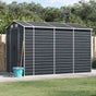 Garden Shed Anthracite 191x300x198 cm Galvanised Steel