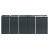 Garden Shed Anthracite 191x470x198 cm Galvanised Steel