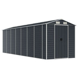Garden Shed Anthracite 191x640x198 cm Galvanised Steel