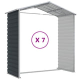 Garden Shed Anthracite 191x640x198 cm Galvanised Steel - Extra Image