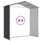 Garden Shed Anthracite 191x725x198 cm Galvanised Steel - Extra Image